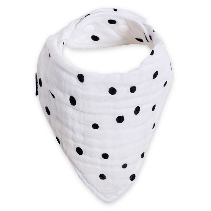 Bebe Au Lait Dottie Bandana Bib In Black White Bed Bath Beyond