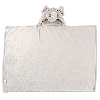 Hudson Baby&reg; Elephant Plush Hooded Blanket. View a larger version of this product image.