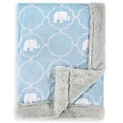 Hudson Baby&reg; Plush Elephant Blanket in Blue