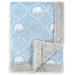 Hudson Baby® Plush Elephant Blanket in Blue