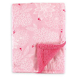 Hudson Baby® Minky Blanket with Sherpa Back in Pink