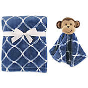 Hudson Baby&reg; Monkey Plush Security Blanket Set