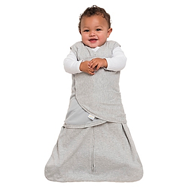 HALO&reg; SleepSack&reg; Small Multi-Way Cotton Swaddle in Grey. View a larger version of this product image.