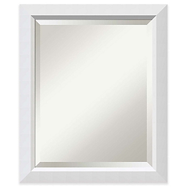 Amanti Art Blanco 20-Inch x 24-Inch Framed Wall Mirror in White. View a larger version of this product image.