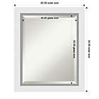 Alternate image 5 for Amanti Art Blanco 20-Inch x 24-Inch Framed Wall Mirror in White