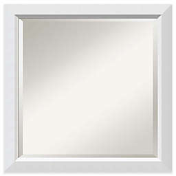 Amanti Art Blanco 24-Inch Square Framed Wall Mirror in White