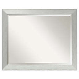 Amanti 32-Inch x 26-Inch Bathroom Mirror in Brushed Silver