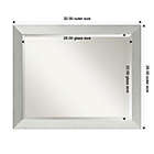 Alternate image 5 for Amanti 32-Inch x 26-Inch Bathroom Mirror in Brushed Silver