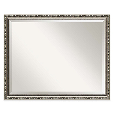 Amanti Art Parisian Silver 31-Inch x 25-Inch Bathroom Mirror in Nickel/Silver. View a larger version of this product image.