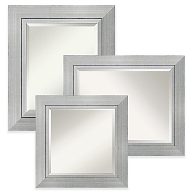 Amanti Art Romano Wall Mirror in Silver. View a larger version of this product image.