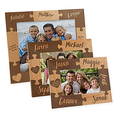 Together we Make a Family Engraved Picture Frame. View a larger version of this product image.