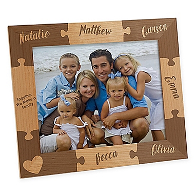 Together we Make a Family Engraved 8-Inch x 10-Inch Picture Frame. View a larger version of this product image.