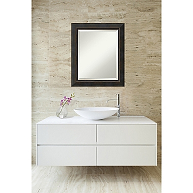 Amanti Art Signore  20-Inch x 24-Inch Bathroom Vanity Mirror in Bronze. View a larger version of this product image.