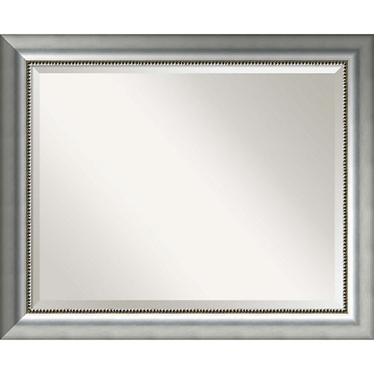 Alternate image 1 for Vegas 33-Inch x 27-Inch Bathroom Mirror in Burnished Silver
