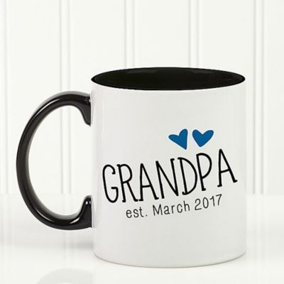 Grandparent Established 11 oz. Coffee Mug in Black