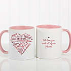Alternate image 0 for Close to Her Heart 11 oz. Coffee Mug in Pink