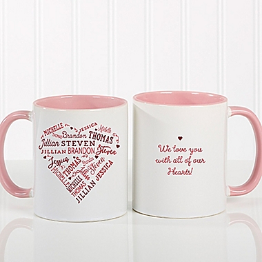 Close to Her Heart 11 oz. Coffee Mug in Pink. View a larger version of this product image.