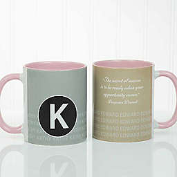 Sophisticated Quotes 11 oz. Coffee Mug in Pink