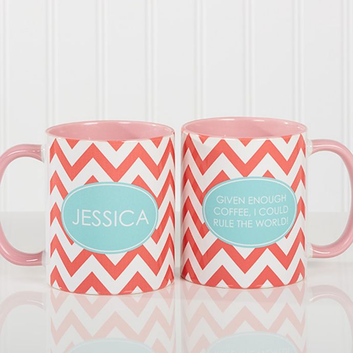 Preppy Chic 11 oz. Coffee Mug in Pink | Bed Bath and Beyond Canada