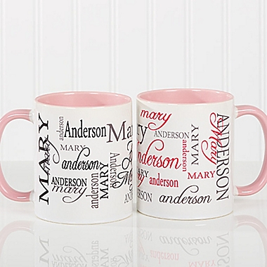 Signature Style 11 oz. Coffee Mug in Pink. View a larger version of this product image.