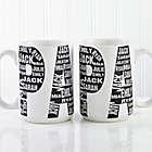 Alternate image 0 for Repeating Name for Him 15 oz. Coffee Mug in White