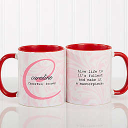 Name Meaning 11 oz. Coffee Mug in Red