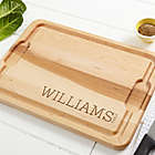Alternate image 0 for Family Name Established Cutting Board in Maple