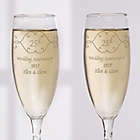Alternate image 0 for Anniversary Toast Champagne Flutes (Set of 2)
