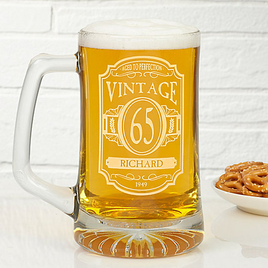 Alternate image 1 for Vintage 25 oz. Deep Etched Beer Mug
