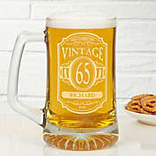 Vintage 25 oz. Deep Etched Beer Mug