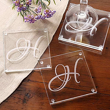 Initial Impressions Glass Coasters (Set of 4). View a larger version of this product image.