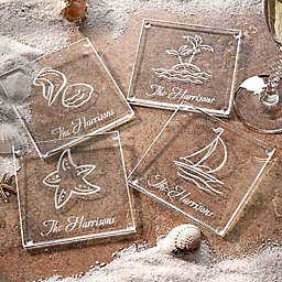 Seashore Glass Coasters (Set of 4)