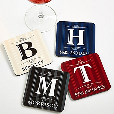 Elegant Monogram Coasters. View a larger version of this product image.
