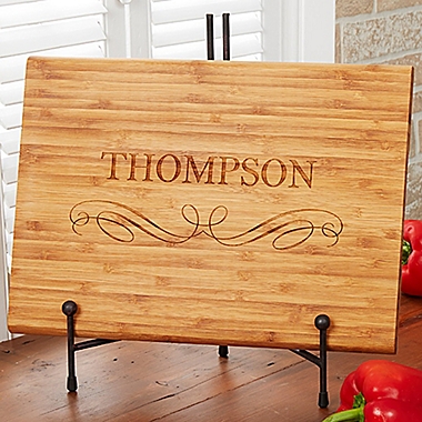 Classic Family 10-Inch x 14-Inch Personalized Bamboo Cutting Board. View a larger version of this product image.