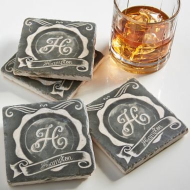 Chalkboard Tumbled Stone Coasters (Set of 4). View a larger version of this product image.