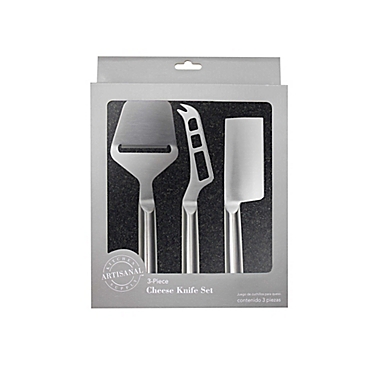 Artisanal Kitchen Supply&reg; Stainless Steel Cheese Knives (Set of 3). View a larger version of this product image.