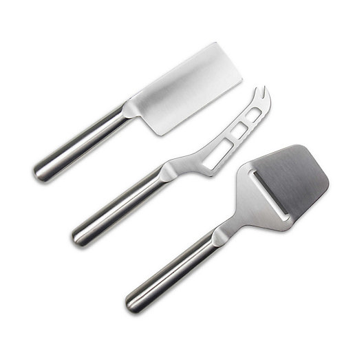 Alternate image 1 for Artisanal Kitchen Supply® Stainless Steel Cheese Knives (Set of 3)