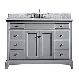 Eviva Elite Stamford® 48-Inch Single Bathroom Vanity in Grey/White