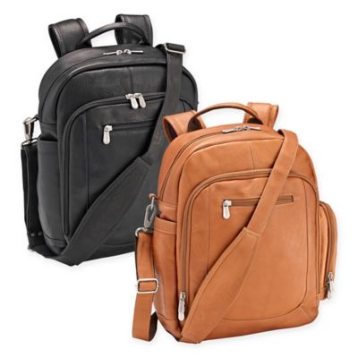 leather laptop backpack