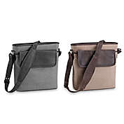 Piel&reg; Leather 13-Inch Front Flap Shoulder Bag