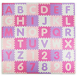 Tadpoles ABC 60-Piece Play Mat in Pink/Purple