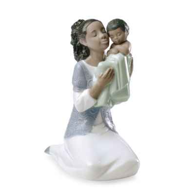 Nao&reg; Treasured Memories in Loving Arms African American Porcelain Figure