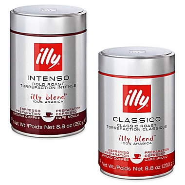 illy&reg; Espresso Fine Ground Coffee. View a larger version of this product image.
