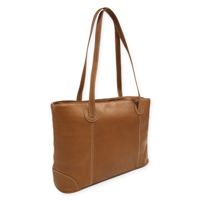 ladies leather computer tote