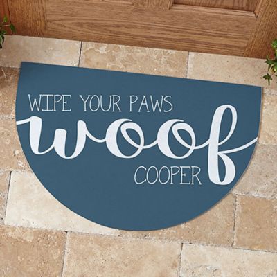 Woof & Meow Half Round Doormat