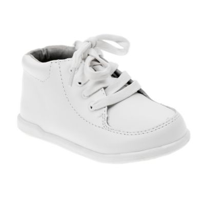 Josmo Kids Walking Shoes White Pat, 7.5, Wide 
