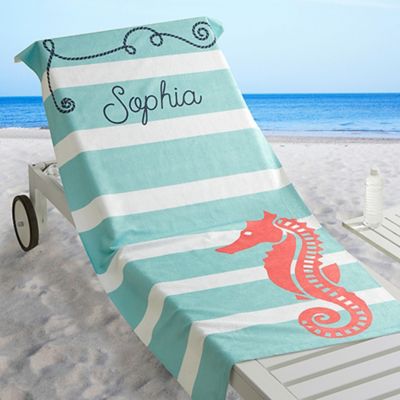 personalized baby beach towel