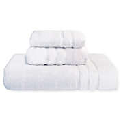 Cariloha&reg; Viscose Blend 3-Piece Towel Set in White