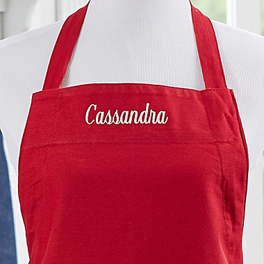 Embroidered Name Kitchen Apron. View a larger version of this product image.