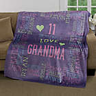 Alternate image 0 for Personalized Reasons Why for Her 60-Inch x 80-Inch Fleece Throw Blanket